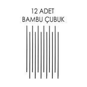 Naturix 20 cm 12'li Siyah Doğal Oda Kokusu Bambu Çubuğu