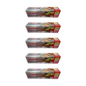 Nazenin 30x45 cm 20'li 5 Paket Düz Kilitsiz Şeffaf Büyük Boy Buzdolabı Poşeti