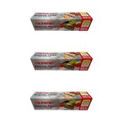 Nazenin 3x20'li 30x45 cm Düz Kilitsiz Şeffaf Büyük Boy Buzdolabı Poşeti