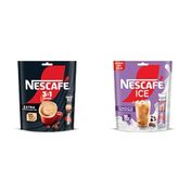 Nescafé 10'lu 3'ü1 Arada Extra Çözünebilir Kahve Karışımı + 10'lu Çikolata Aromalı Milky Ice Choco