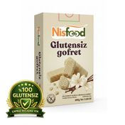 NisFood 5x100 gr Vanilyalı Glutensiz Gofret