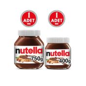 Nutella 750 gr Kakaolu Fındık Krem Çikolata+ 400 gr Kakaolu Fındık Krem Çikolata