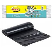 Ögem Battal Boy Siyah 75x90 cm 10'lu 20 Rulo Çöp Torbası