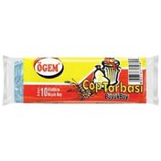 Ögem Büyük Boy Mavi 65x80 cm 10'lu 15 Rulo Çöp Torbası
