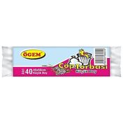 Ögem Küçük Boy Beyaz 40 x 50 cm 40'lı 30 Rulo Çöp Torbası