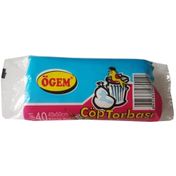 Ögem Mini Boy 40'lı 10 Adet Şeffaf 40 x 50 cm Çöp Poşeti