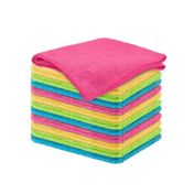 Omniclean Renkli Mikrofiber 30x40 cm 12'li Temizlik Bezi