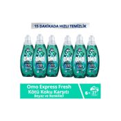 Omo 6x1480 ml Express Fresh Kötü Koku Karşıtı Beyaz ve Renkliler Sıvı Çamaşır Deterjanı