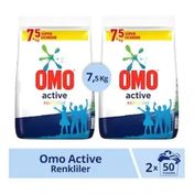 Omo Active Beyazlar ve Renkliler 2x7,5 kg Çamaşır Deterjanı