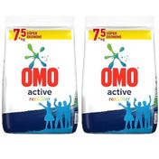 Omo Active Fresh Beyazlar ve Renkliler 2x7.5 kg Toz Çamaşır Deterjanı