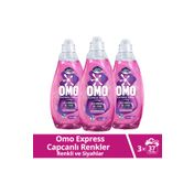 Omo Express Fresh Capcanlı Renkler Renkli ve Siyahlar 3x1480 ml Çamaşır Deterjanı