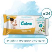 Önlem 24x90'lı Papatyalı Islak Havlu