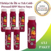 Only Fresh 6x250 ml Nar Portakal Karışım Taze Soğuk Sıkım Meyve Suyu