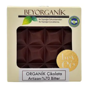 Organik 40 gr Artizan %70 Bitter Çikolata
