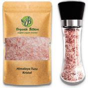 Organik Bitkim 2li Himalaya Öğütücü Değirmen Dolu + 2 kg Himalaya Tuzu Kristal