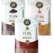Ozeline 3'lü 100 gr Karamelli + Fındıklı + Çikolatalı Aromalı Türk Kahvesi