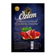 Özlem 100 gr Çemeni Sıyrılmış Dana Pastırma