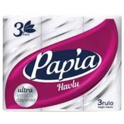Papia 3 Katlı 3 Rulo Kağıt Havlu
