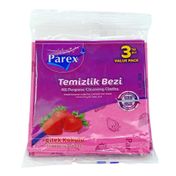 Parex 3'lü Çilek Kokulu Temizlik Bezi