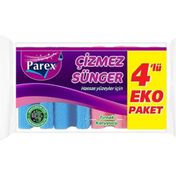 Parex Trend Oluklu 4'lü Bulaşık Süngeri