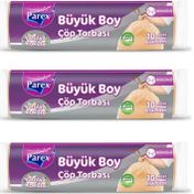 Parex Vanilya Kokulu 6x10'lu Büyük Boy Büzgülü Çöp Torbası