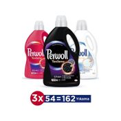 Perwoll Hassas Bakım Sıvı Renkli 2970 ml + Siyah 2970 ml + Beyaz 2700 ml Çamaşır Deterjanı