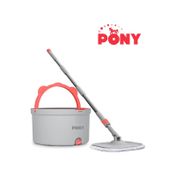 Pony Gri Temiz & Kirli Suyu Ayırma Özelliği Otomatik Temizlik Seti Mop Paspas