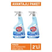 Porçöz 2x500 ml Cam Temizleyici Sprey