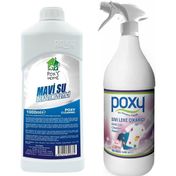 Poxy 1 lt Sıvı Leke Çıkarıcı + 1 lt Mavi Su