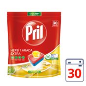 Pril Hepsi Bir Arada Extra 30 Tablet Bulaşık Makinesi Deterjanı