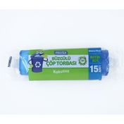 Protex 15'li 65x70 cm Büzgülü Çöp Torbası