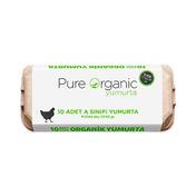 Pure 10'lu Orta Boy Organik Yumurta