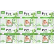 Pure Wipes 18x60'lı Organik Bambu Özlü Islak Havlu