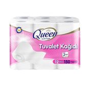 Queen 3 Katlı 12'li Tuvalet Kağıdı