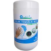 Quickcare 72 Yaprak Kova Mendil Beyaz Sabun Kokulu Dezenfektanlı Yüzey Temizlik Havlusu