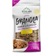 Richland 330 gr Ballı ve Keten Tohumlu Granola