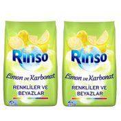 Rinso 2 x 8 kg Limon ve Karbonat Renkliler ve Beyazlar İçin Toz Çamaşır Deterjanı