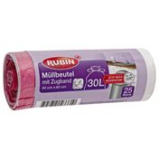 Rubin İpli 30 lt 50x60 cm 25 Adet Çöp Torbası