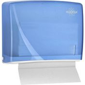 Rulopak 200'lü Transparan Mavi Modern Z Katlama Kağıt Havlu Dispenseri