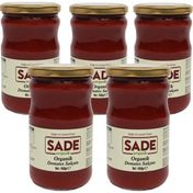 Sade Organik 5x650 gr Domates Salçası