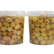Sadıcım Biberli 650 gr + Çizik 650 gr Pet Kavanoz Yeşil Zeytin