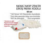 Safell Zincir Dikiş 10x50 cm Tel Aparat Nemli Mop