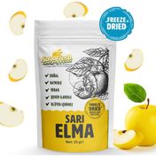 Saga Fresh 25 gr Dondurularak Kurutulmuş Sarı Elma Dilimleri