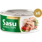 Sasu Akdeniz Usulü Ton Balığı 6x160 gr