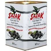 Sazak Yağlı Sele  Siyah Zeytin Teneke 3700 gr