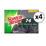 Scotch Brite 4'lü 4 Paket SB74 Endüstriyel Bulaşık Süngeri