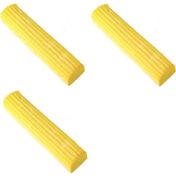 Scratch Anet 3'lü Kelebek Sıkma Mekanizmalı Mikrofiber Yedek Sarı Mop Süngeri