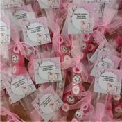 Şekerci Yaşar 100 Adet Pembe Temalı Babyshower Mevlit Doğum Günü Düğün Nişan Şekeri