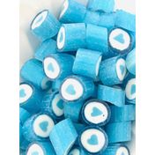 Şekerci Yaşar 1000 gr Mavi Kalp Desenli Lolly Akide Şeker