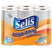 Selis Çift Katlı 6'lı Kağıt Havlu